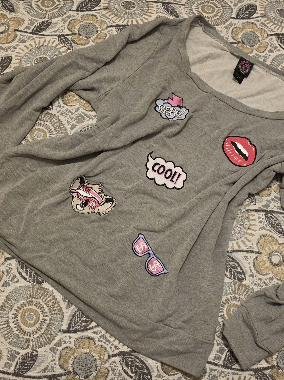 Torrid Sweatshirt With Graphic Patches
